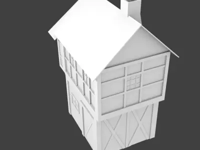 medieval house 3D model