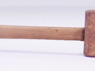 Hammer old high-poly 3D model