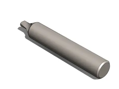 Broca de Centro Center Drill dia 8 x 50 Corte Cut dia 3 x 5 3D model