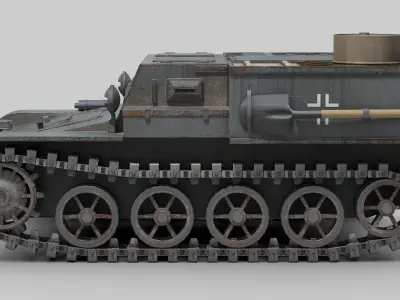 Ammunition Tractor VK 3-02 3D model