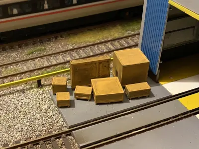 Model Railway Wooden Transport Shipping Crates  3D print model
