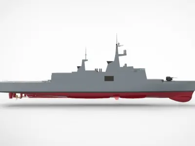 la fayette class frigate 3D model by octagram14