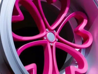 Sports wheel rim 3D model