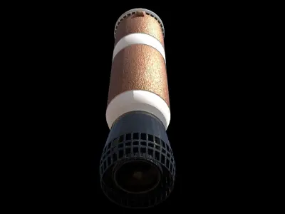 B1-Rocket rocket launcher Free low-poly 3D model