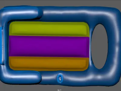 SWIMMING MATTRESS Low-poly 3D model