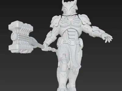 3D Printable Iron Oath Skystrike Armored Infantry 3D model