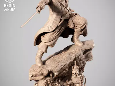 Wicked Movies Barbossa Sculpture 3D print model