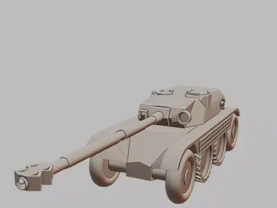 EBR 105 Armoured Car 3D Printable Model 3D print model