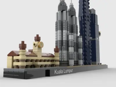 Kuala Lumpur Skyline 3D model