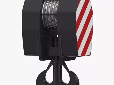 Liebherr LR Crane Hook Block 04 3D model