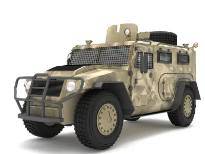  askeri  personel arac 3D model