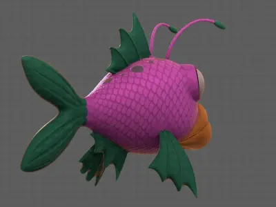 Fish V08 Low-poly 3D model