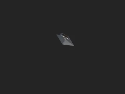 Low-Poly Kunai metal spearhead Free low-poly 3D model