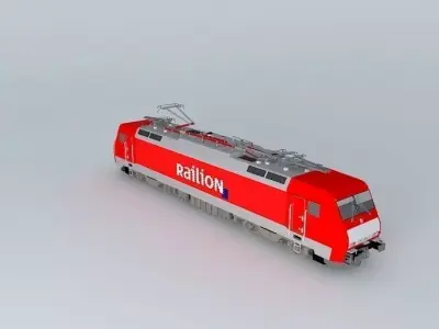 Siemens - ES 64 F4 / Series 189 / Railion Livery Free 3D model