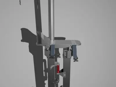 Construction stilts 3D model