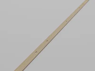 Wooden Meter Stick Low-poly 3D model