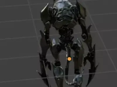 Blade Claw Assassin  Futuristic Combat Robot 3D model