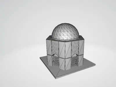 KUMBET mosque Low-poly 3D model
