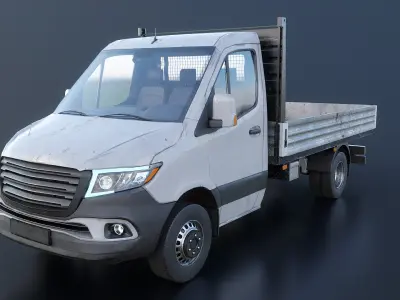 Modern Utility Pickup Truck Usage Wear 3D model