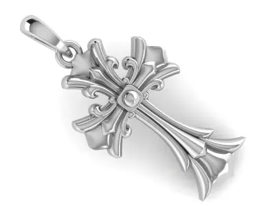 CROSS PENDANT CR187 3D print model