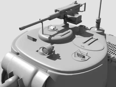 Tank M4A3 3D model