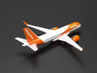 Airbus A320 NEO  EasyJet Livery 3D model