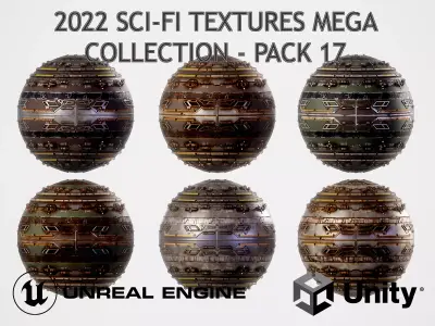PBR Sci-Fi Texture Pack 17 Low-poly 3D model