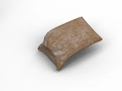 4 Flour Sacks Low-poly 3D model