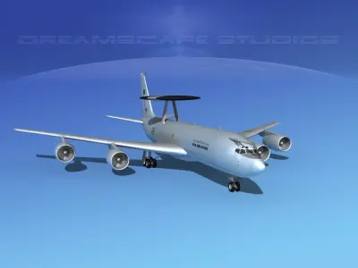 Boeing E-3C AEW Royal Saudi Air Force 3D model