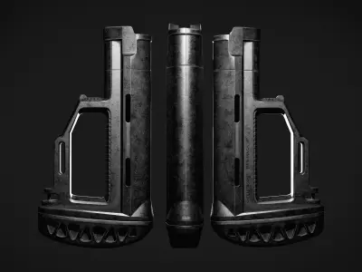 Strike Industries - Modular Fixed Stock Low-poly 3D model