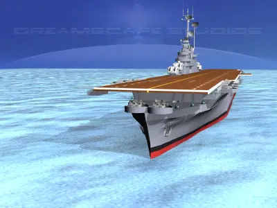 Ticonderoga Class Carrier CV-34 USS Oriskany 3D model