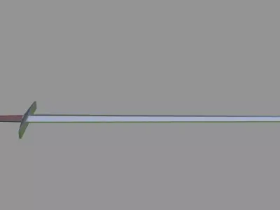 Low Poly Sword 2K Textures Free low-poly 3D model