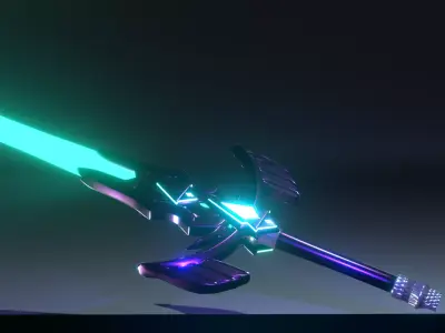 Fancy Glowing Sword 3D model