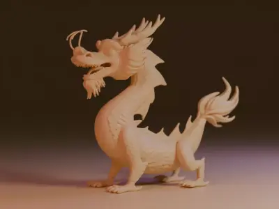 chinese dragon 3D print model