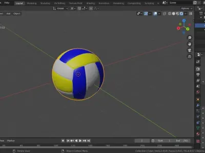 Volleyball ball 3D model