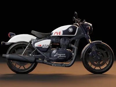 Royal Enfield Shotgun 650  Low-poly 3D model