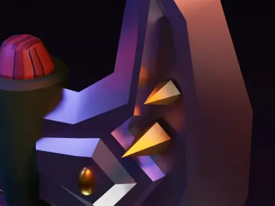 Axe low poly Low-poly 3D model order