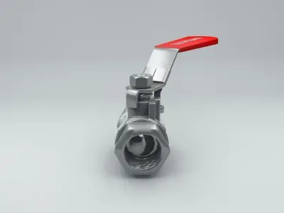 Valve ball handle Low-poly 3D model