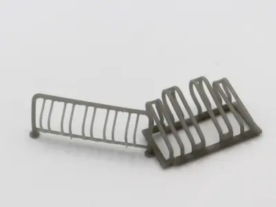 HO Set of 3 parking space barrier 2  3D print model