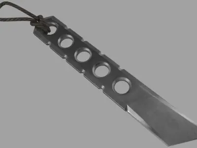 Knife transparent 3D model