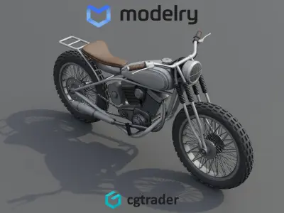 Trail Motorcycle 3D model