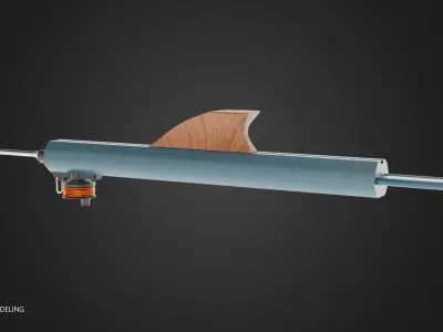 Guerrilla Sling - Speargun Low-poly 3D model
