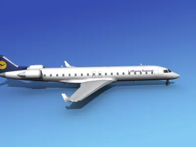Bombardier CRJ700 Lufthansa 3D model