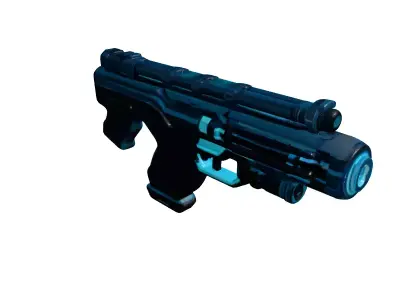 Futuristic Plasma Rifle 3D Model 3D model purchase