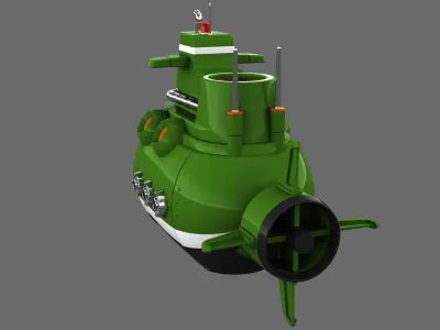 Submarine 3D model 13