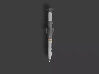 Brahmos missile Low-poly 3D model