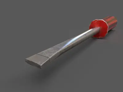 Screwdriver Low-poly 3D model