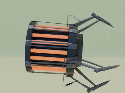 optimized gravity gun 3D model