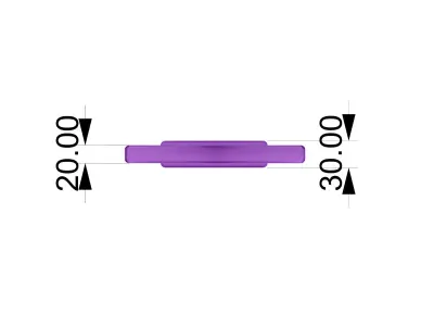 Bollard  Cleat 203mm 3D model