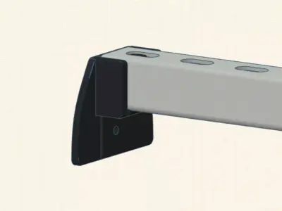 Universal Car Roof Rack Bracket  3D model